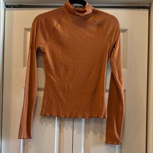 So Women's Rust Long Sleeve Top very soft size medium